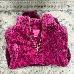 Girl’s Lilly Pulitzer Mini Keala Sherpa Popover Size L